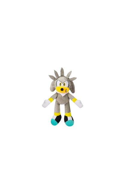 Jucarie de plus Ariciul Sonic Cozi Knuckles Echidna, gri, 20 cm