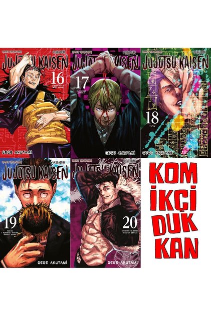 JUJUTSU KAiSEN 16-17-18-19-20 SET (KD 5 KİTAP GEREKLİ ŞEYLER MANGA SET - POSTER+AYRAÇ HEDİYELİ)