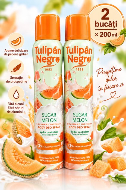 2x 200 ml spray deodorant sugar melon