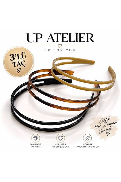Thin 2-Piece Appearance Crown Set of 3