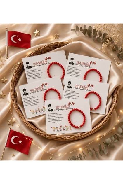 29 Ekim Cumhuriyet Bayramı Hediyesi 20 adet bileklik