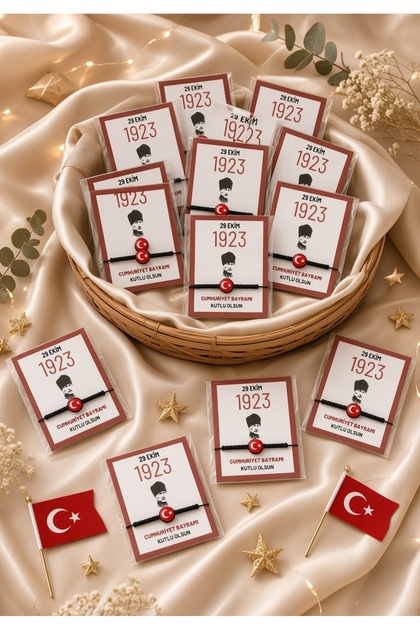 29 Ekim Cumhuriyet Bayramı Hediyesi 20 adet bileklik
