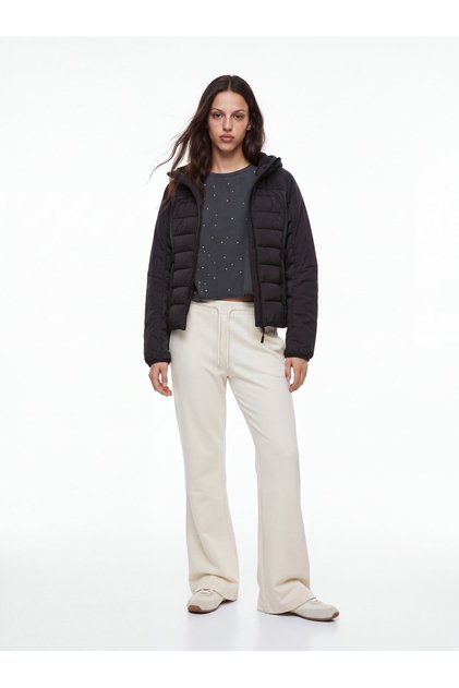 Regular Fit Belted White Trousers
