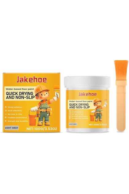 Tile Paint, Quick-Dry, Anti-Slip, Water-Based Epoxy Floor Paint with Brush, Waterproof for I