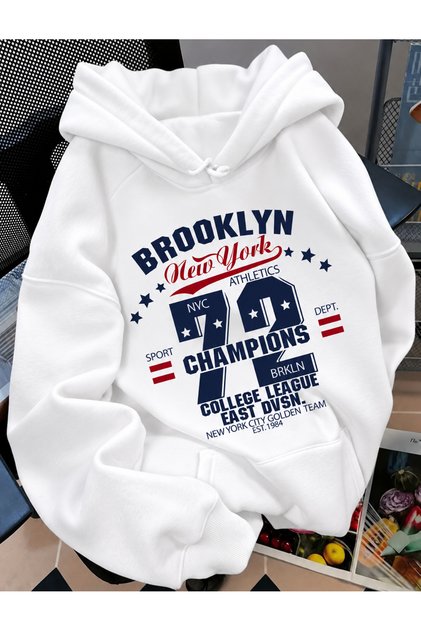 Unisex Men/Women Colorful Champions Custom Printed Cotton Oversized Hooded Sweatshirt