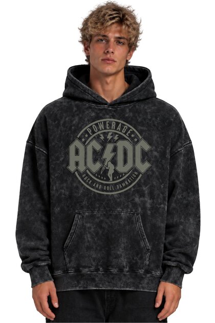 Ac Dc Rock Metal Music Band Printed Unisex Oversize Washable Hoodie Sweatshirt