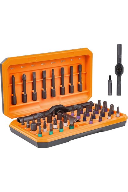 42 in 1 Magnetic Screwdriver, Screwdriver Set, Multi Bit Ratcheting Screwdriver Set with Storage Case Repair Tool Kit for Computer, Eyeglass, Bicycles, Watch, Ring Doorbell, Furniture and DIY