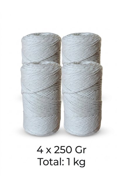 2 mm 1 kg Taranabilir Tek Büküm İnce Makrome İpi