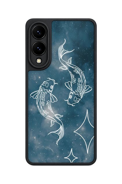 Samsung Galaxy S25 Edge Compatible Kozmikkoi Patterned Shockproof Case with Camera Protection