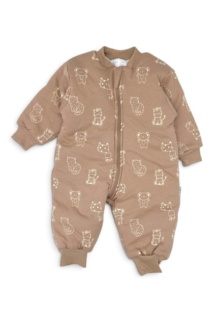 2.5 Tog Value Winter Sleeping Bag for Boys and Girls, 1-2-3-4-5-6 Years Old, Printed Beige