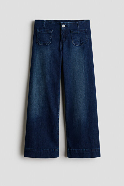 Slim Fit Wide Leg Jeans