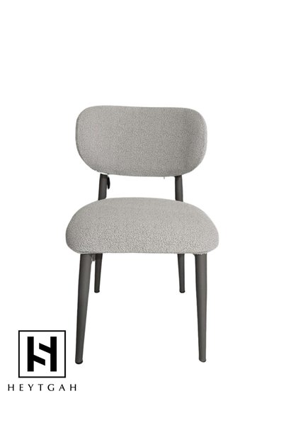 Chair Cover_1 Piece (2 Pieces for the Bottom and Top)_High Quality Bohemian Style_Elastic_Kitchen Elma Chair Cover, Fully Covered Back in Stone Gray