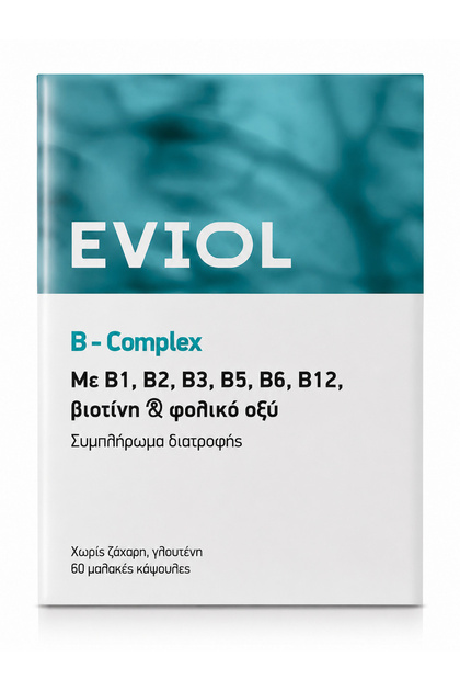 B-Complex Σύμπλεγμα Βιταμινών Β για Ενέργεια & Μείωση της Κόπωσης – 60 Μαλακές Κάψουλες