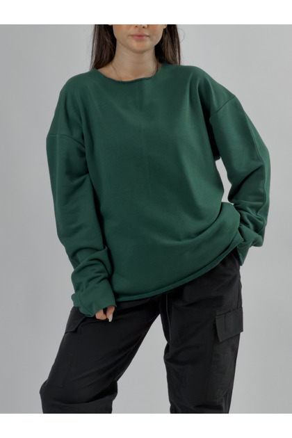 Oversize Green Women's Sweatshirt Coc3436
