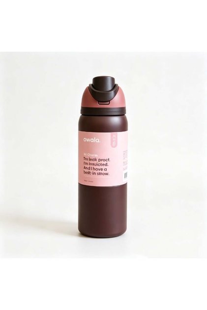 Owala FreeSip Insulated Stainless Steel Water Bottle with Straw, Leak-Proof BPA-Free 32oz – Dual Drinking Spout, 24H Cold