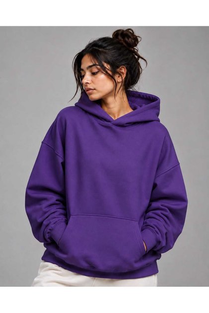 3 Yarn Combed Cotton Hooded Sweatshirt Lk2