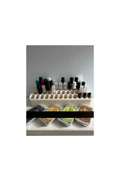 Large Perfume Sample Bottle Stand – Perfume Tester and Mini Bottle Organizer