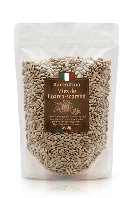 Miez de Seminte de Floarea-Soarelui 500g, Crude si Naturale