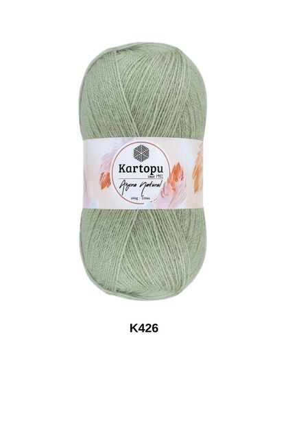 1 Piece Kartopu Angora Natural 100 Grams 550 Yards Natural Shawl Blouse Cardigan Vest Hand Knitted Yarn Color: K426