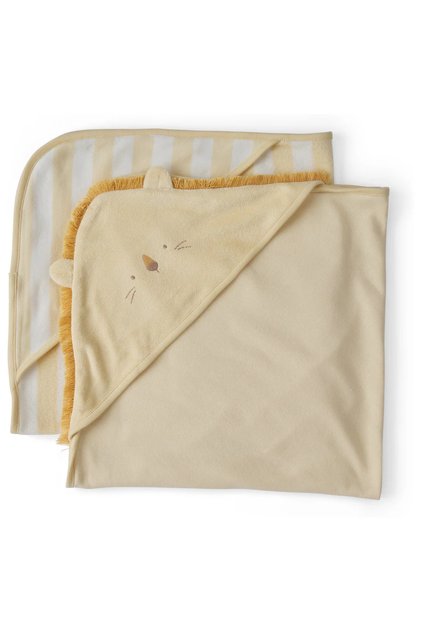 Baby Bath Towel Set One Size Yellow