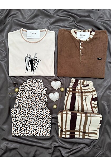Daily Comfortable Couple Long Sleeve Pajama Set (Set of 2)