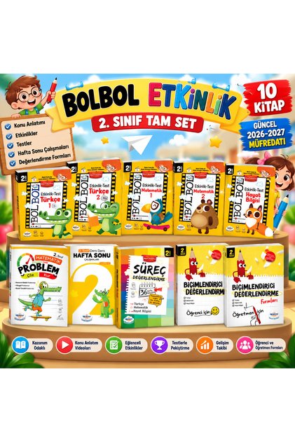Öğretmen Evde YAYINLARI 2. SINIF 10'LU TAM SET | 2026-2027 BASIM