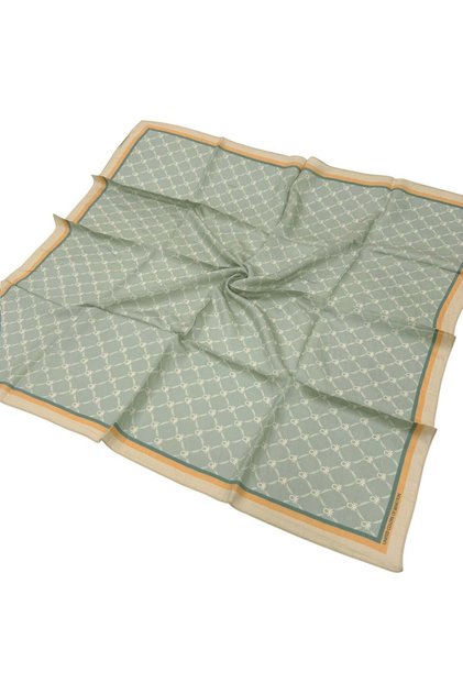Desenli Siena Eşarp - 1040 - Pudra