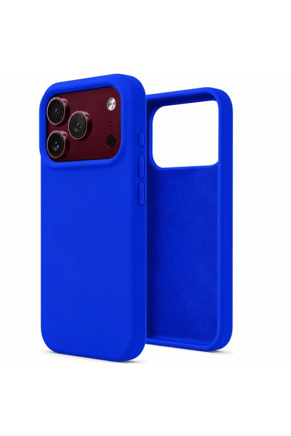 iPhone 17 Pro Max İle Uyumlu Kılıf İçi Kadife Yüksek Kalite Tam Uyum İLAS Yumuşak Silikon Telefon Kılıfı Sax
