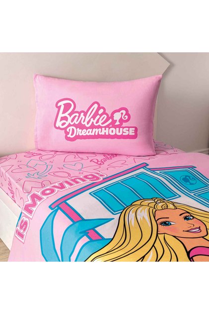 Licensed Barbie Dream House Cotton Single Duvet Cover Set