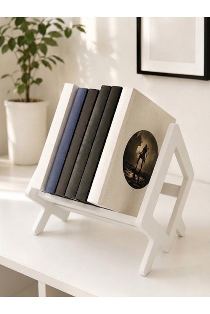 Modern Masaüstü Kitap Tutucu Stand Organizer Dekoratif V Stand Kitaplık Düzenleyici