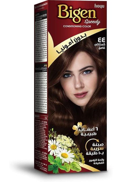 صبغة بيجين سريعة الترطيب بدون أمونيا ورائحة زهور لطيفة، أشقر رمادي غامق رقم 61