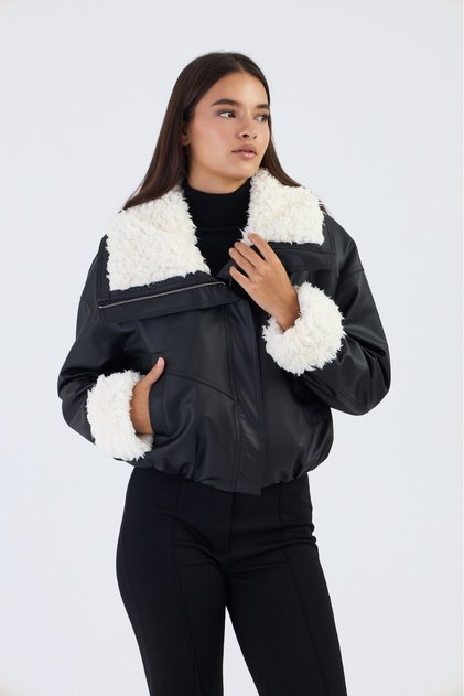 INKA DERİ Tasarım Peluş Gabardin Mont