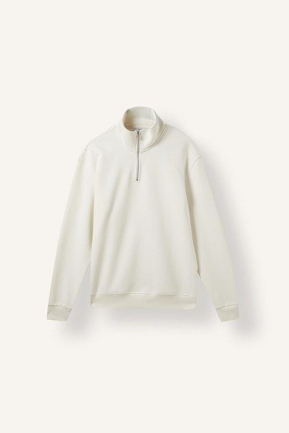 Regular Fit High Collar Half-Zip Basic Sweatshirt X7405Az26Au