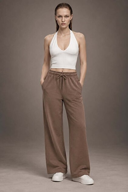 Pocketed Wide Leg Sweatpants Six