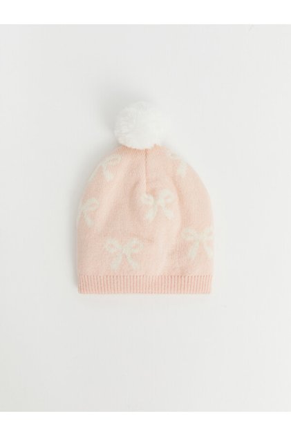Esvab • Modern & Stylish Baby Girl Beanie with Pompom Detail