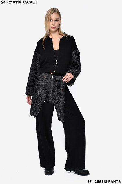 Design Stone Detailed Denim Set