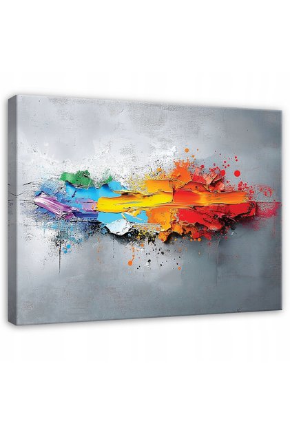 TABLOU ABSTRACT CULOARE GRI PENTRU DORMITOR, SUFRAGERIE, BUCĂTĂRIE PE PÂNZĂ 100x70
