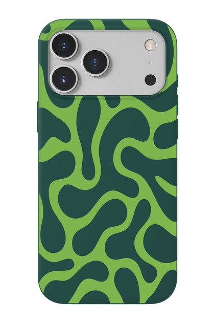 iPhone 17 Pro Max/18Pro Max-Compatible Waves Design Suede Inside + Tpu Flexible Silicone Phone Case