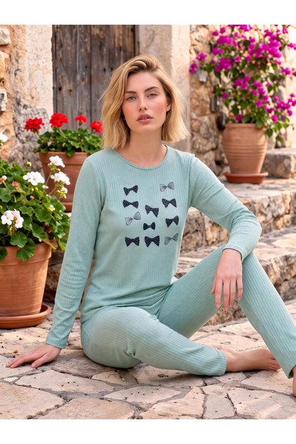 Long Sleeve Cotton Interlock Pajama Set