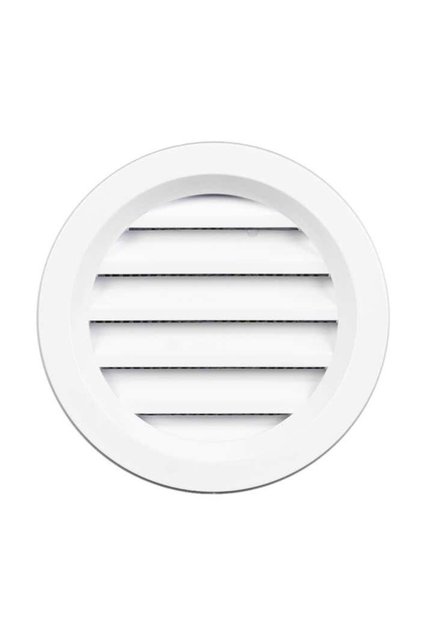 Ramă aerisire rotundă cu plasă, alb, Ø50 mm, set 2 buc