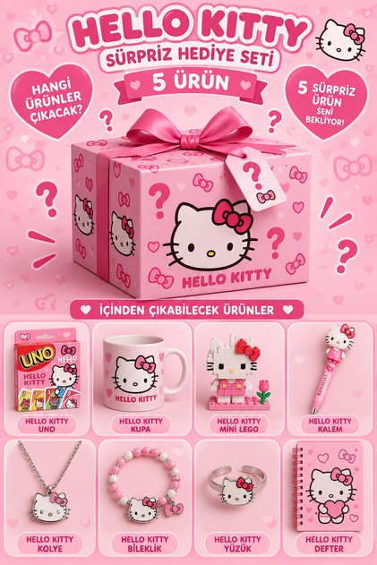 Hello Kitty 5’li Sürpriz Karışık Hediye Seti