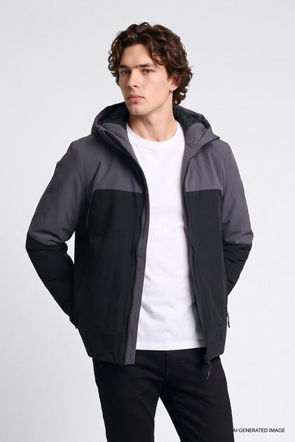 Relaxed Fit Relaxed Fit Hooded Pocket Puffer Coat