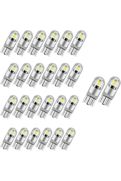 194 مصباح LED أبيض 6000K، مصابيح LED بديلة 6000K 68 2825 W5W T10 Wedge COB، فائقة السطوع