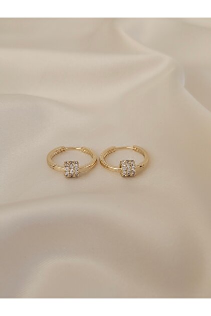 Women's Xuping Stone-Studded Hoop Model Earrings