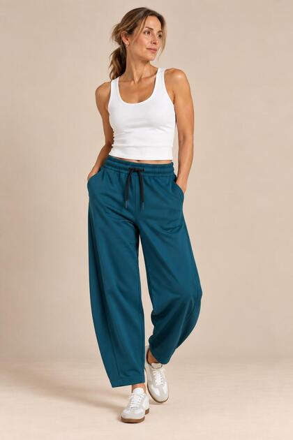 Oversize Track Pants with Pockets and Interior Shardon (B23-00303)