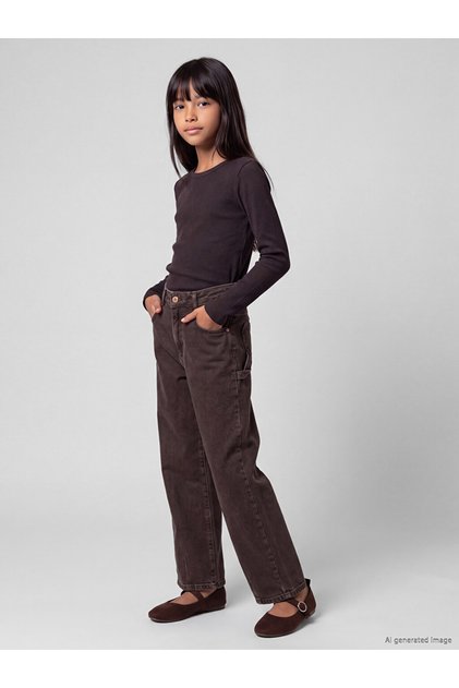 Barrel Fit Girls' Jeans