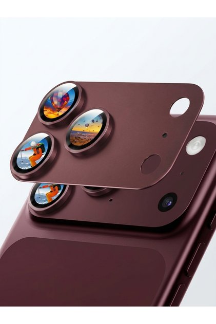 iPhone 18 Pro Max Uyumlu Kamera Koruyucu Lens Metal Temperli Cam Kamera Çevresi Tam Koruma Görüntü Kalitesini Bozmaz