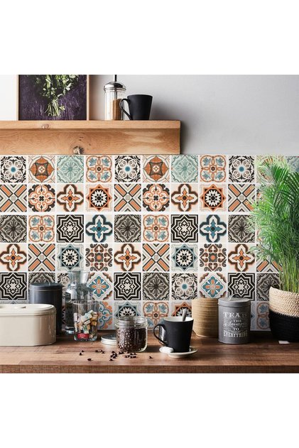 Peel and Stick Tiles Paper, 300 x 60 cm Self-Adhesive Waterproof Backsplash Wallpaper for Kitchen Co