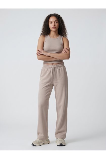 Women's Wide Leg High Waist Lace-Up Relaxed Fit Sweatpants