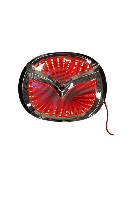 Mazda 3D Illuminated Logo Emblem Red 10/7.9 cm Led Logo Emblem Mazda Illuminated Vehicle Logo